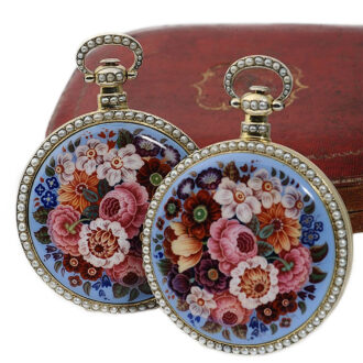 Swiss rare pair of pocket watches for the Chinese market Circa 1880
