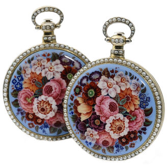 Swiss rare pair of pocket watches for the Chinese market Circa 1880