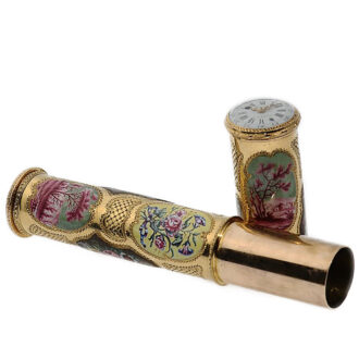 French etui with an integrated watch and compass, circa 1750 French etui with an integrated watch and compass, circa 1750