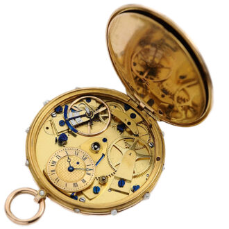 French gold Montre Médaillon à Tact watch Circa 1809