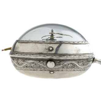 Large French silver quarter repeating coach clock Circa 1775