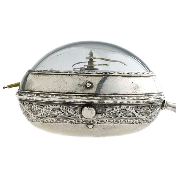 Large French silver quarter repeating coach clock Circa 1775 Large French silver quarter repeating coach clock Circa 1775