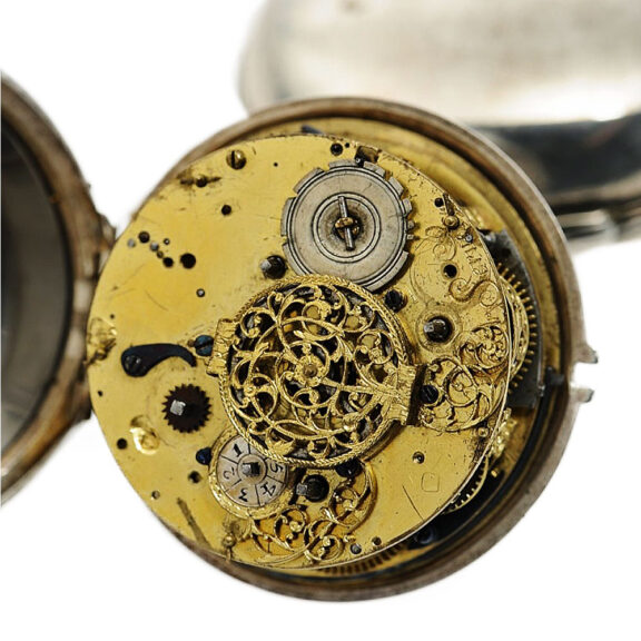Swiss silver coach clock with self strike and alarm Circa 1675 Swiss silver coach clock with self strike and alarm Circa 1675