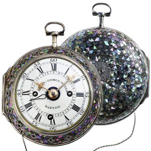 German coach clock with hour self strike and alarm Circa 1770
