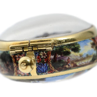 German single-hand gold and enamel pendant watch Circa 1680