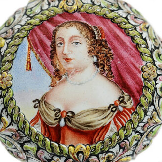 Swiss gold and enamel single-handed verge watch Circa 1660-1670