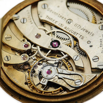 Swiss gold exquisitely decorated repoussé watch Circa 1909