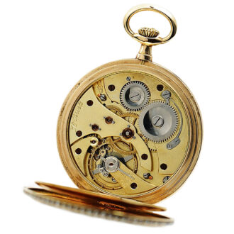 Austrian Art Nouveau-style hunting cased pocket watch Circa 1915