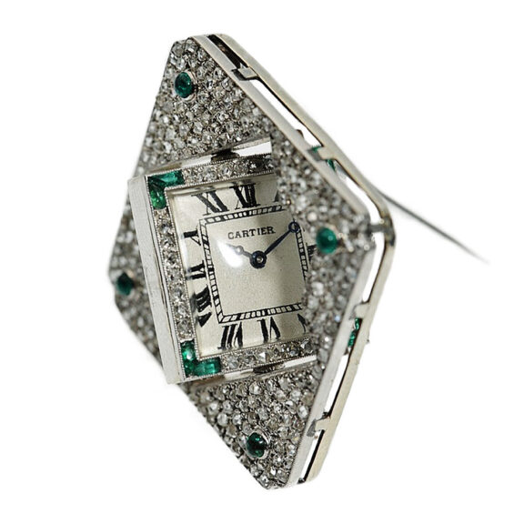 French Art Deco pendant with an integrated watch Circa 1915 French Art Deco pendant with an integrated watch Circa 1915