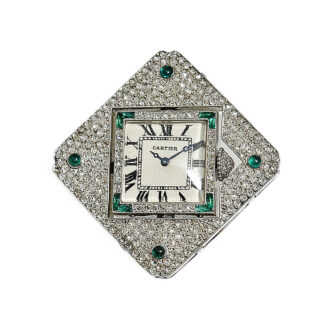French Art Deco pendant with an integrated watch Circa 1915