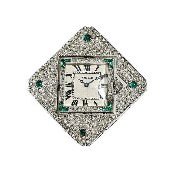 French Art Deco pendant with an integrated watch Circa 1915