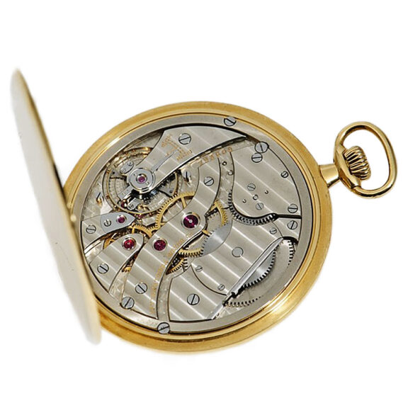Elegant Swiss 18k gold keyless dress watch Circa 1924 Elegant Swiss 18k gold keyless dress watch Circa 1924