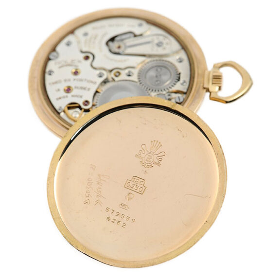 Swiss extremely rare gold world time pocket watch Circa 1947 Swiss extremely rare gold world time pocket watch Circa 1947