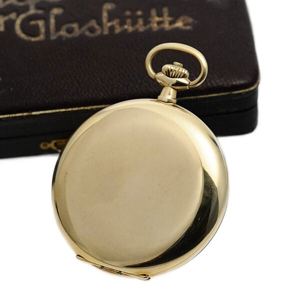 German gold hunting cased watch in original box Circa 1937 German gold hunting cased watch in original box Circa 1937