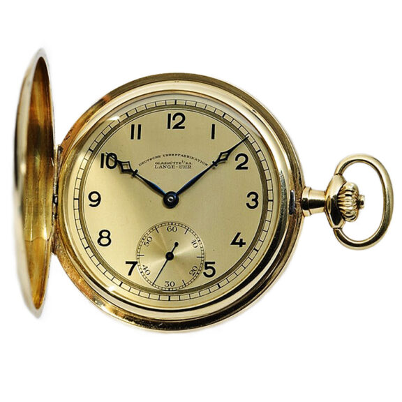 German gold hunting cased watch in original box Circa 1937