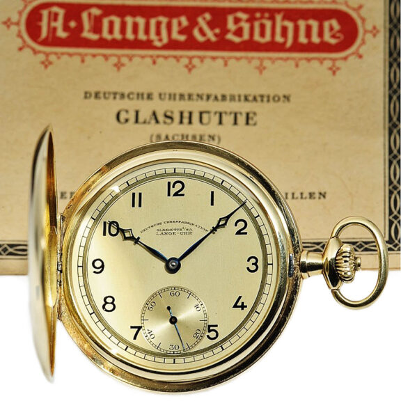 German gold hunting cased watch in original box Circa 1937 German gold hunting cased watch in original box Circa 1937