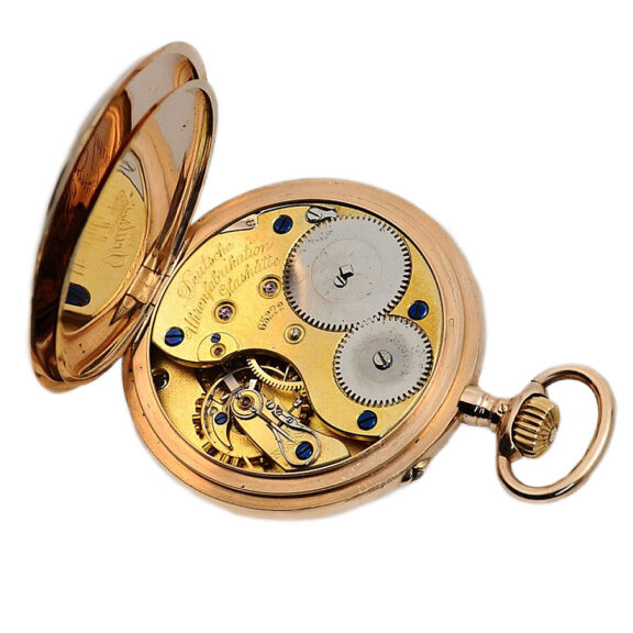 German gold pocket watch with presentation engraving Circa 1908 German gold pocket watch with presentation engraving Circa 1908