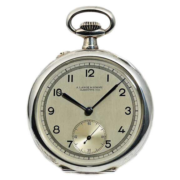 German pocket watch in a silver case with box Circa 1946
