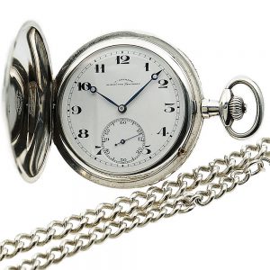 Fine German silver Glashütte hunting cased pocket watch Circa 1900