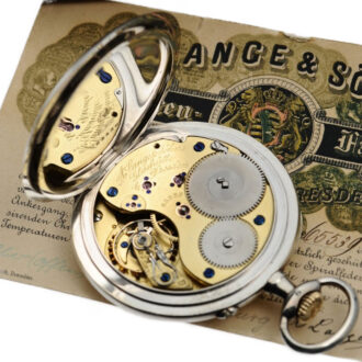 German silver pocket watch manufactured in quality 1A Circa 1909