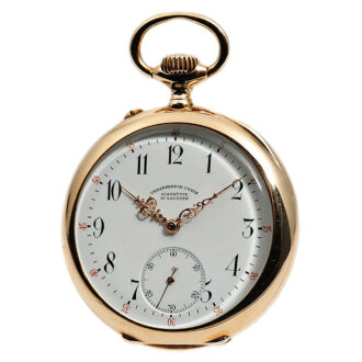 German 14k pink gold Glashütte pocket watch Circa 1900