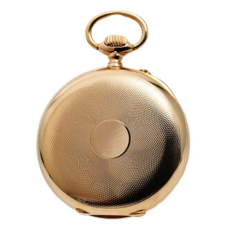 German 14k pink gold Glashütte pocket watch Circa 1900