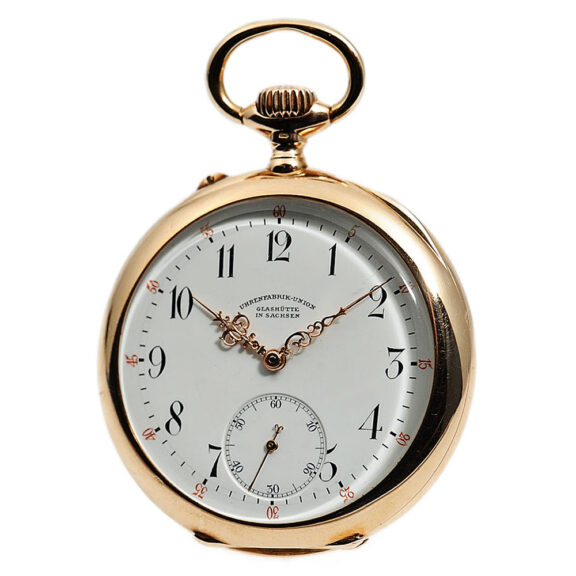 German 14k pink gold Glashütte pocket watch Circa 1900 German 14k pink gold Glashütte pocket watch Circa 1900