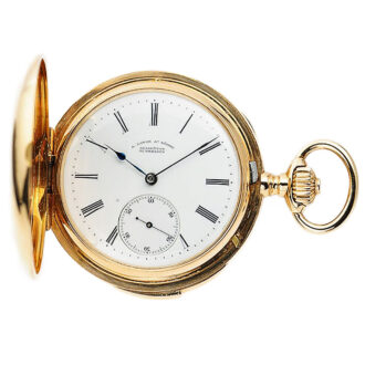 German 18k rose gold Glashütte pocket watch Circa 1891
