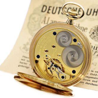German 14 Carat gold Glashütte pocket watch Circa 1926