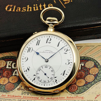 German gold pocket watch manufactured in quality 1A Circa 1910