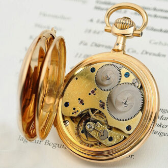 German gold Glashütte Ankerchronometer Circa 1885 German gold Glashütte Ankerchronometer Circa 1885