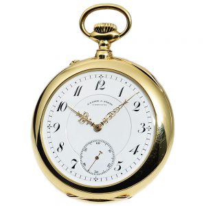 Heavy German 18k gold Glashütte chronometer Circa 1922
