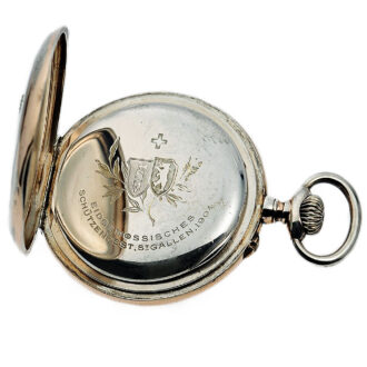Very fine Swiss rose gold-plated and silver lever watch Circa 1904