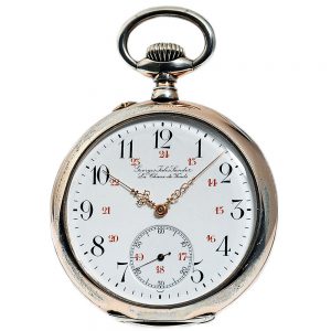 Very fine Swiss rose gold-plated and silver lever watch Circa 1904