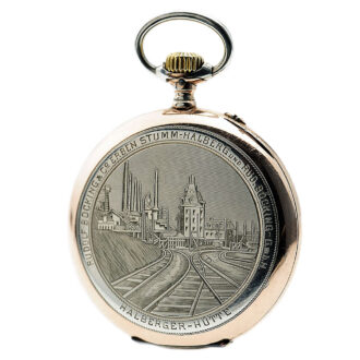 Swiss decorative IWC hand-engraved pocket watch Circa 1911