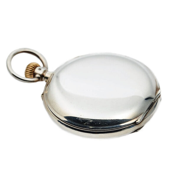 Swiss silver watch with digital time indication Circa 1890 Swiss silver watch with digital time indication Circa 1890