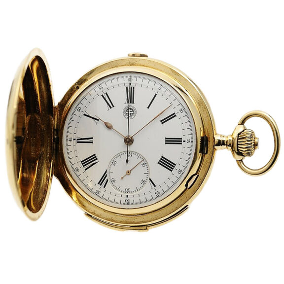 Swiss 18k yellow gold minute repeating watch Circa 1890 Swiss 18k yellow gold minute repeating watch Circa 1890