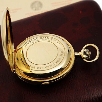 Swiss 18k yellow gold minute repeating watch Circa 1890 Swiss 18k yellow gold minute repeating watch Circa 1890