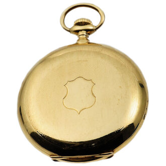 Swiss heavy gold full hunting lever pocket watch Circa 1915