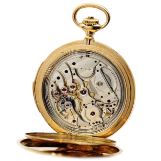Swiss quarter repeating hunting cased pocket watch Circa 1910