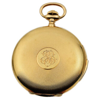 Swiss quarter repeating hunting cased pocket watch Circa 1910