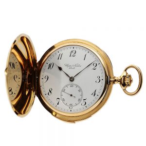 Swiss quarter repeating hunting cased pocket watch Circa 1910