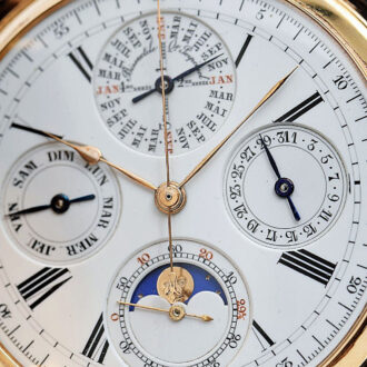 Swiss astronomic repeating watch with chronograph Circa 1890
