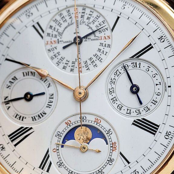 Swiss astronomic repeating watch with chronograph Circa 1890 Swiss astronomic repeating watch with chronograph Circa 1890