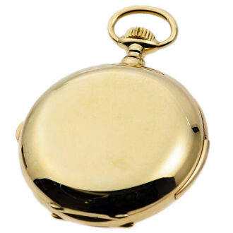 French gold minute repeating watch with chronograph Circa 1890