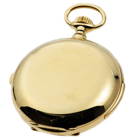 French gold minute repeating watch with chronograph Circa 1890 French gold minute repeating watch with chronograph Circa 1890