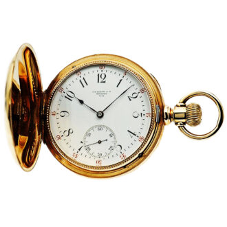 Swiss gold pocket watch for the American market Circa 1905