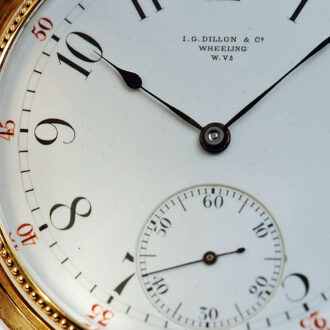 Swiss gold pocket watch for the American market Circa 1905