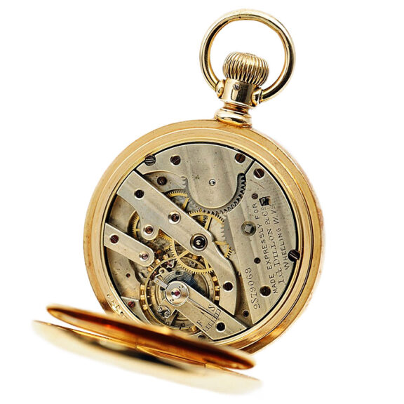 Swiss gold pocket watch for the American market Circa 1905 Swiss gold pocket watch for the American market Circa 1905