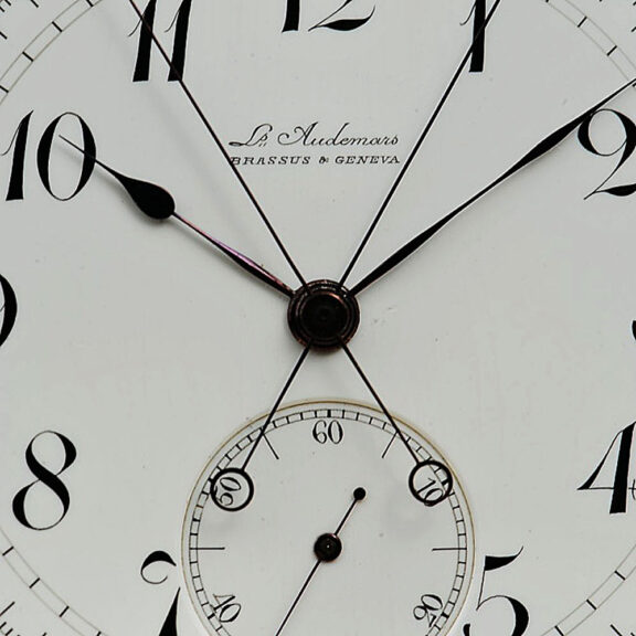 Swiss pocket watch with split-seconds chronograph Circa 1885 Swiss pocket watch with split-seconds chronograph Circa 1885